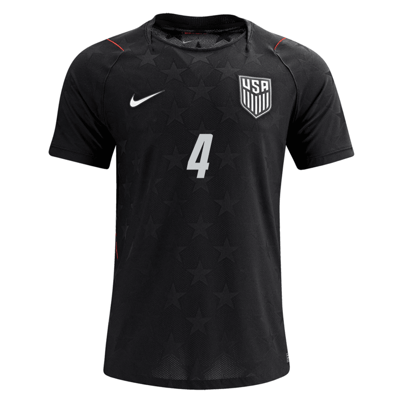 Nike Men's Adams United States Match Authentic Away Jersey 2026 (Dark Obsidian/Pure Platinum) | SoccerWearhouse