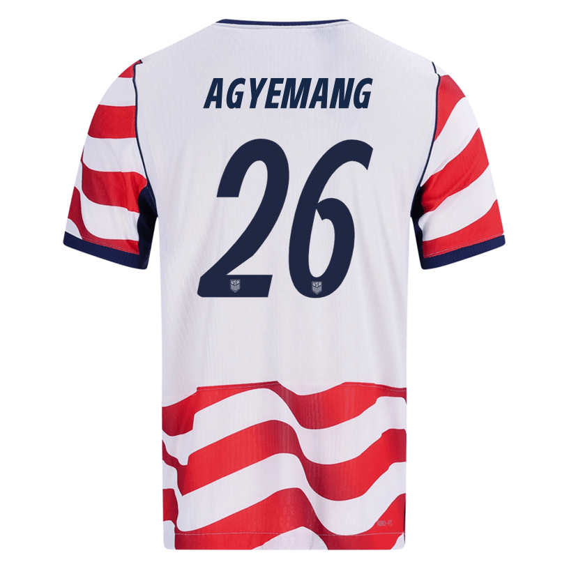 Nike Mens Agyemang United States Match Authentic Home Jersey 2026 (Sail/Midnight Navy) | SoccerWearhouse