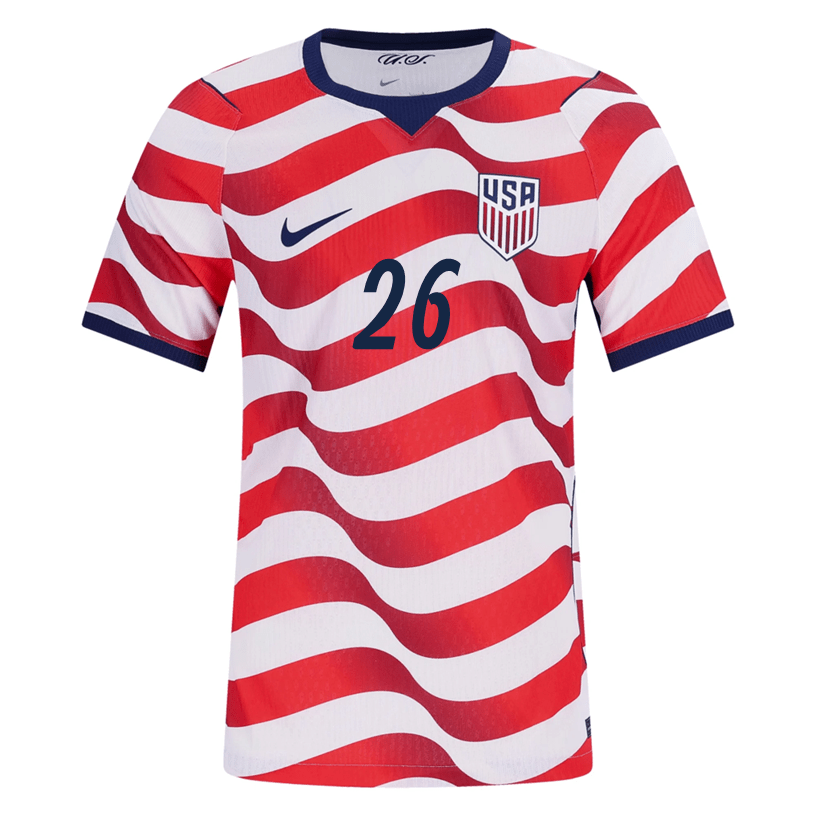 Nike Mens Agyemang United States Match Authentic Home Jersey 2026 (Sail/Midnight Navy) | SoccerWearhouse