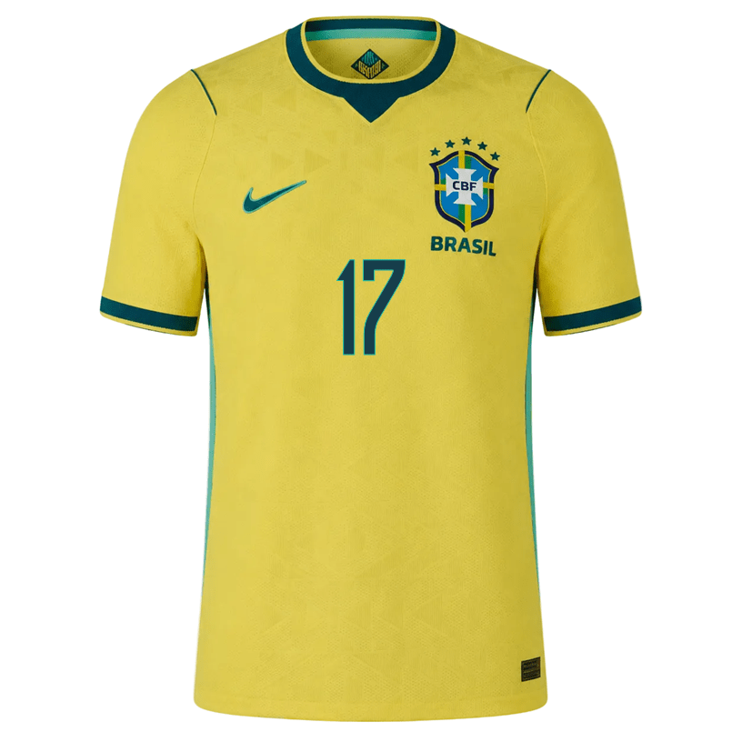 Nike Men's Andrey Santos Match Authentic Home Jersey 2026 (Yellow/Teal) | SoccerWearhouse