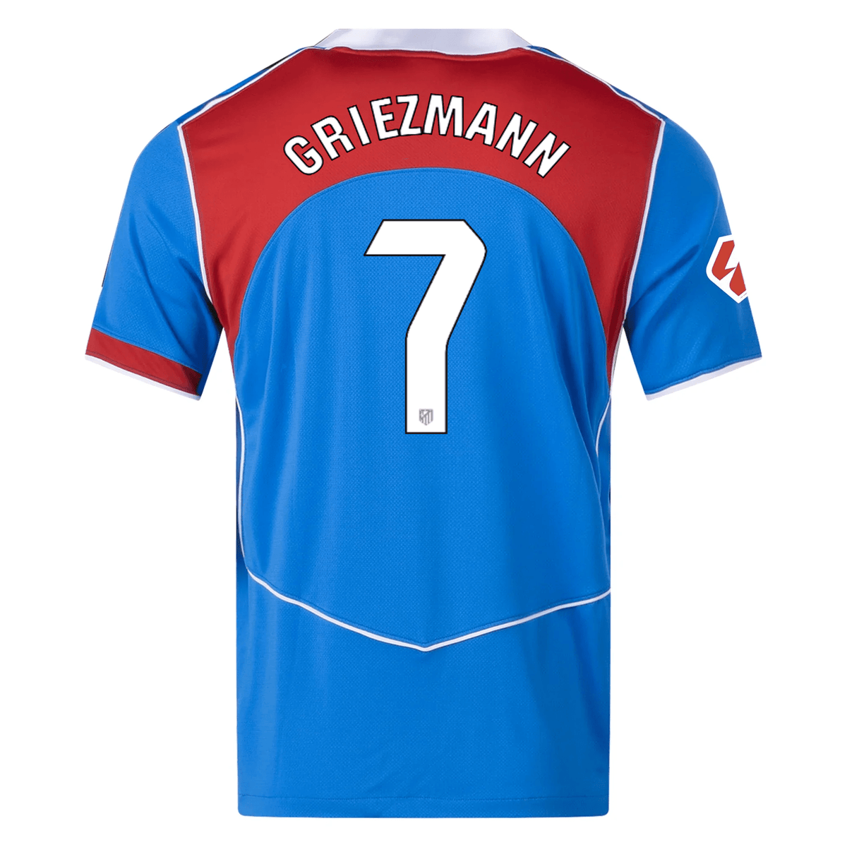 Nike Men's Atletico Madrid Antoinne Griezmann T90 Third Jersey La Liga Patch 25/26 (Photo Blue/Sport Red) | SoccerWearhouse
