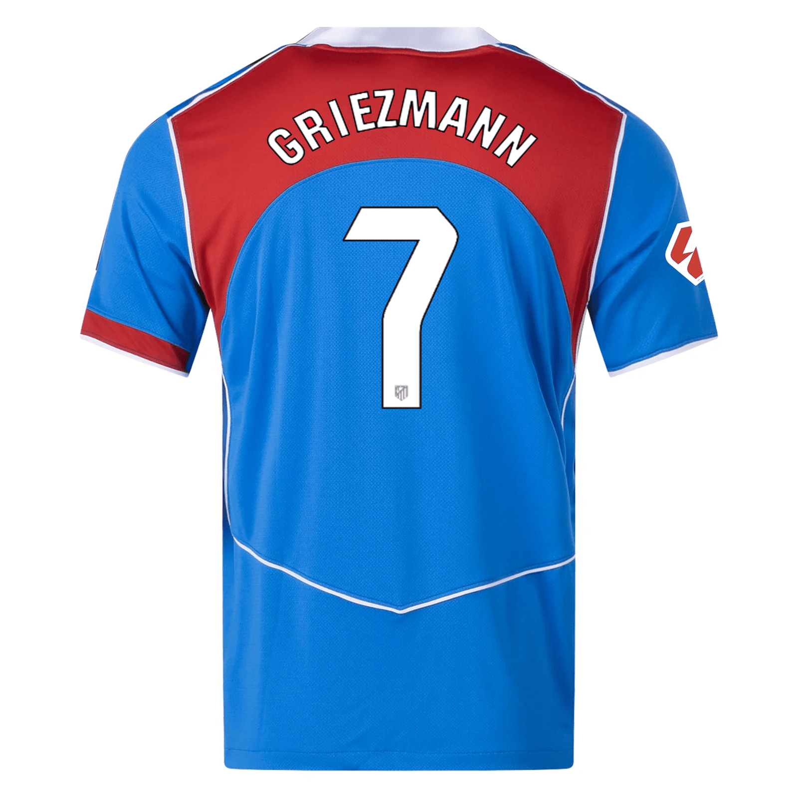 Nike Men's Atletico Madrid Antoinne Griezmann T90 Third Jersey La Liga Patch 25/26 (Photo Blue/Sport Red) | SoccerWearhouse