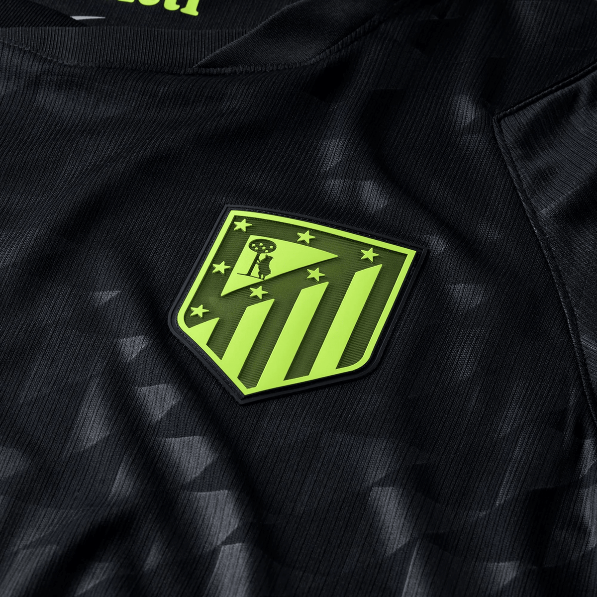 Nike Mens Atlético Madrid Away Jersey 26/27 (Black/Volt) | SoccerWearhouse
