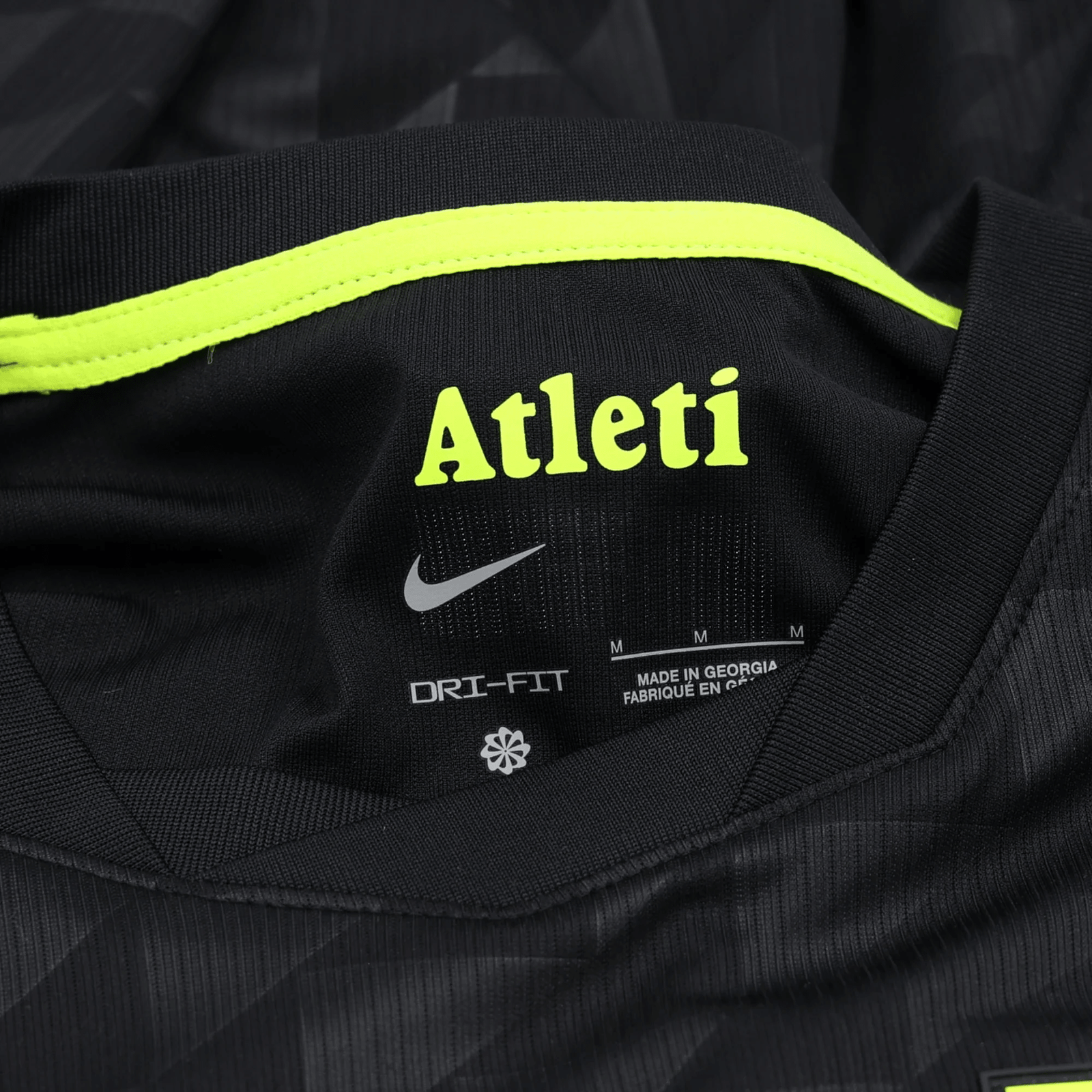 Nike Mens Atlético Madrid Away Jersey 26/27 (Black/Volt) | SoccerWearhouse