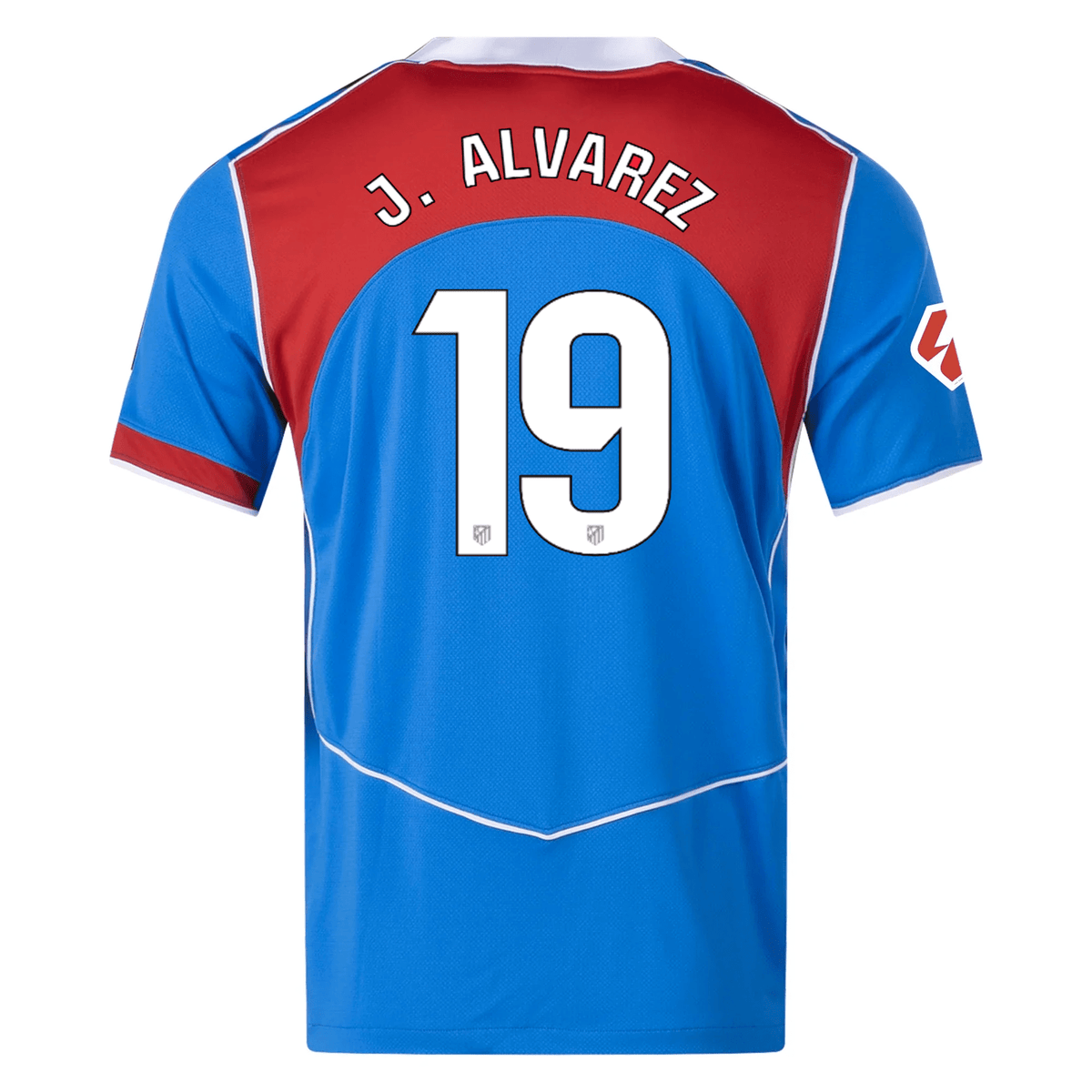 Nike Men's Atletico Madrid Julian Alvarez T90 Third Jersey La Liga Patch 25/26 (Photo Blue/Sport Red) | SoccerWearhouse