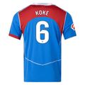 Nike Men's Atletico Madrid Koke T90 Third Jersey La Liga Patch 25/26 (Photo Blue/Sport Red)