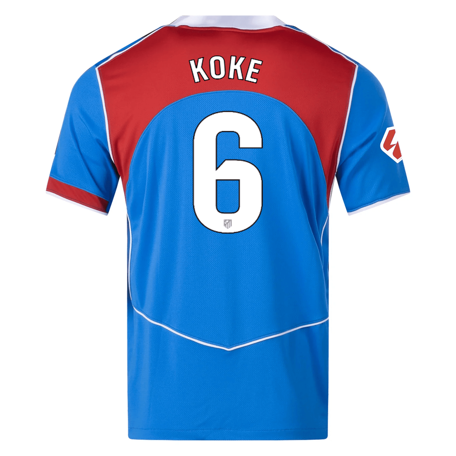 Nike Men's Atletico Madrid Koke T90 Third Jersey La Liga Patch 25/26 (Photo Blue/Sport Red) | SoccerWearhouse