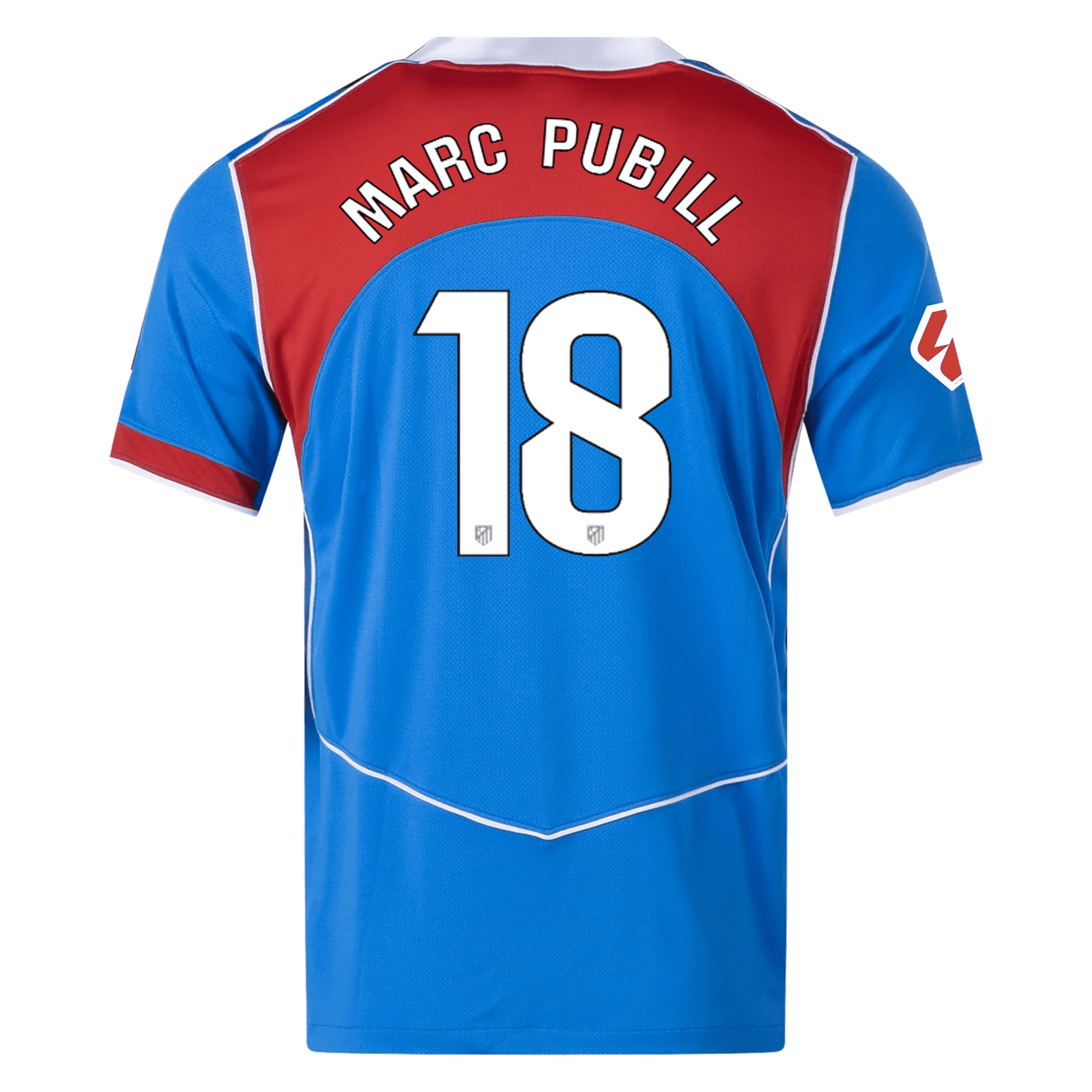 Nike Men's Atletico Madrid Marc Pubill T90 Third Jersey La Liga Patch 25/26 (Photo Blue/Sport Red) | SoccerWearhouse