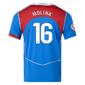 Nike Men's Atletico Madrid Nahuel Molina T90 Third Jersey La Liga Patch 25/26 (Photo Blue/Sport Red)