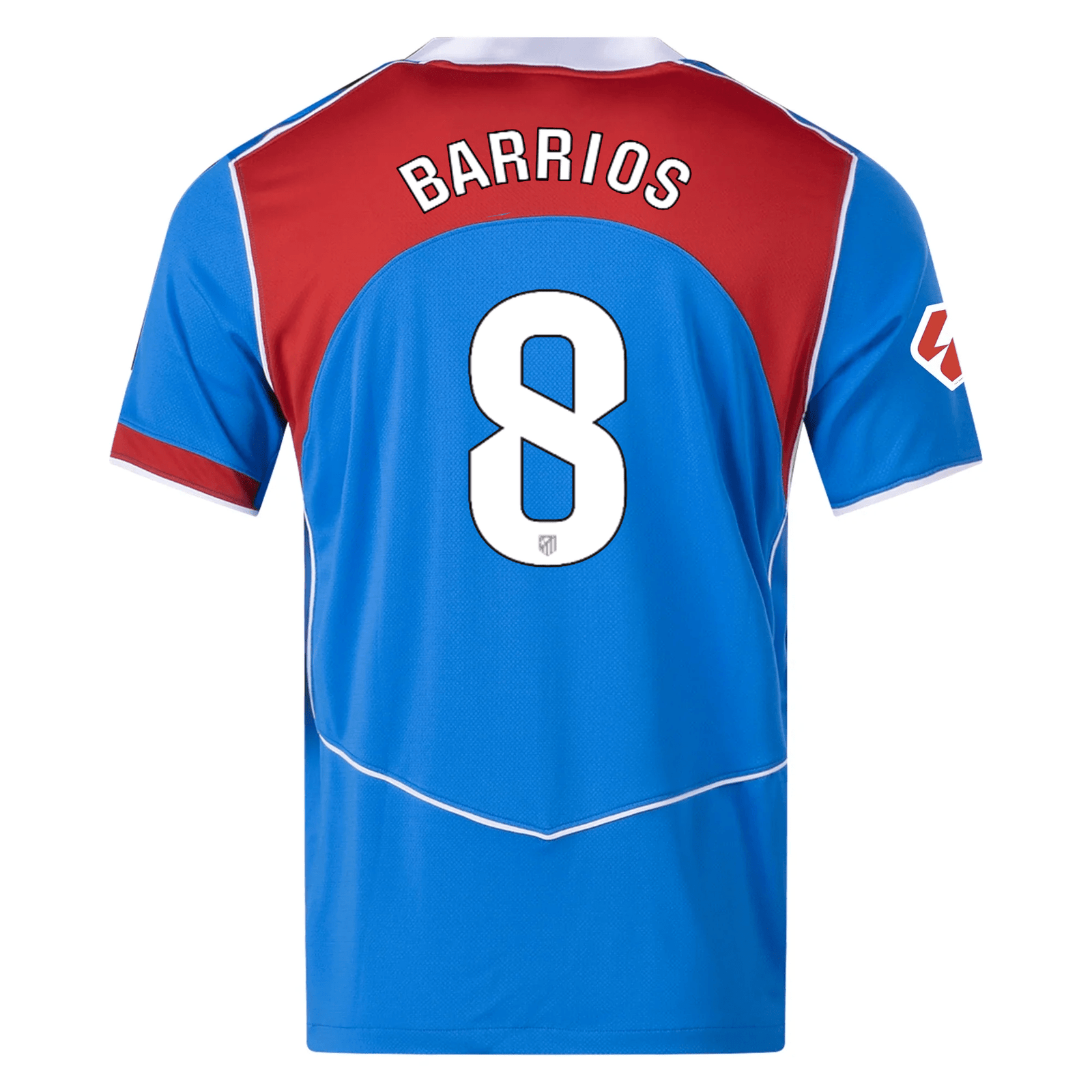 Nike Men's Atletico Madrid Pablo Barrios T90 Third Jersey La Liga Patch 25/26 (Photo Blue/Sport Red) | SoccerWearhouse