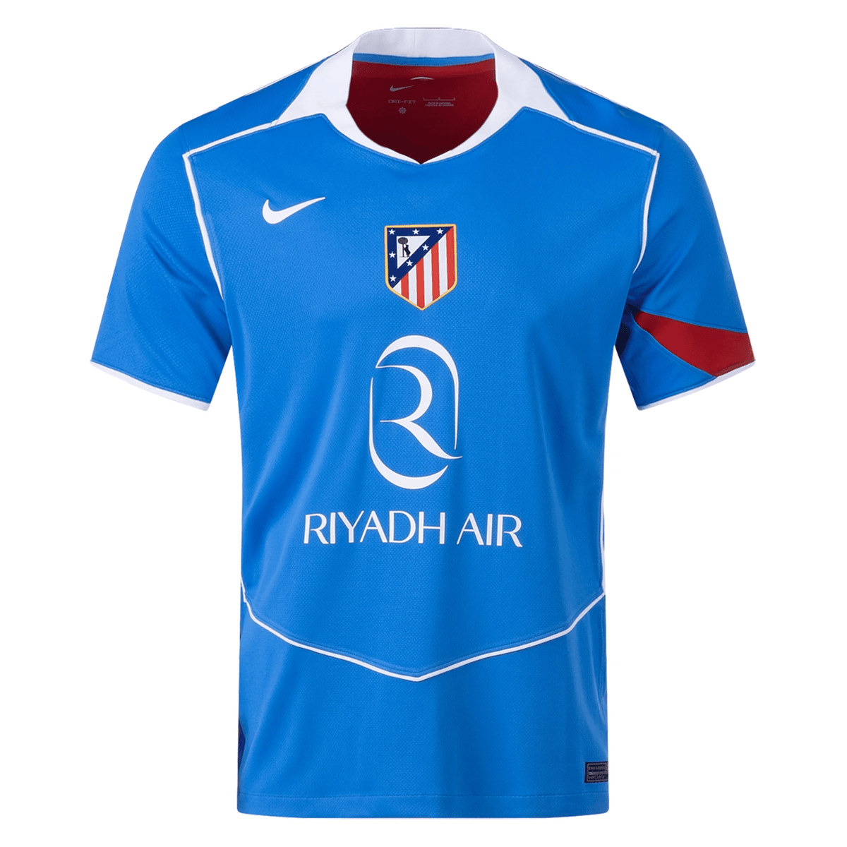 Nike Men's Atletico Madrid T90 Third Jersey 25/26 (Photo Blue/Sport Red) | SoccerWearhouse