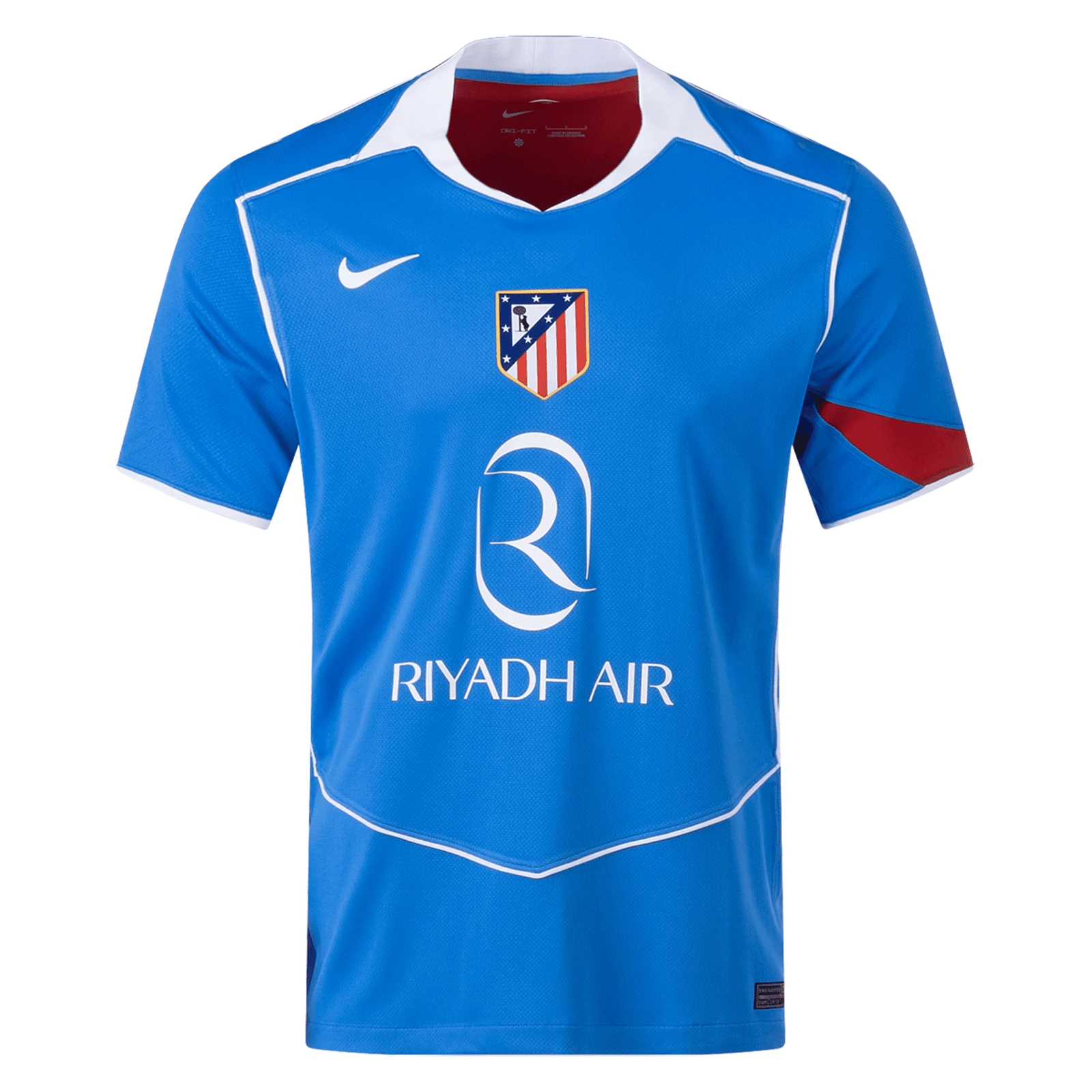 Nike Men's Atletico Madrid T90 Third Jersey 25/26 (Photo Blue/Sport Red) | SoccerWearhouse
