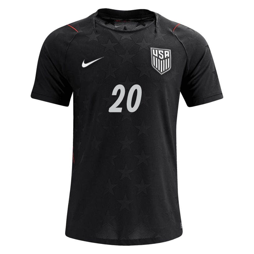 Nike Men's Balogun United States Match Authentic Away Jersey 2026 (Dark Obsidian/Pure Platinum) | SoccerWearhouse
