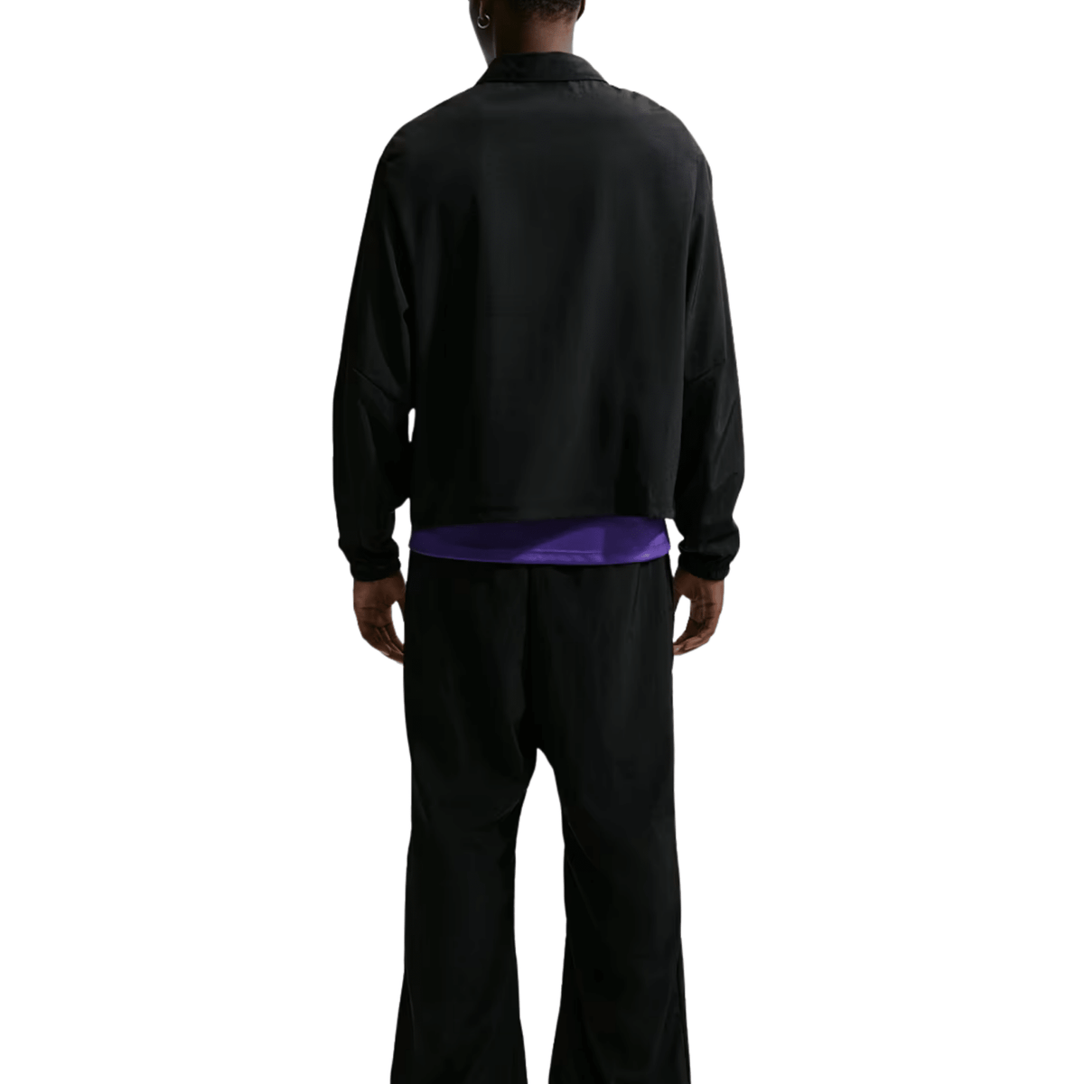 Nike Mens Barcelona Away Kobe Woven Jacket 26/27 (Black/Field Purple) | SoccerWearhouse