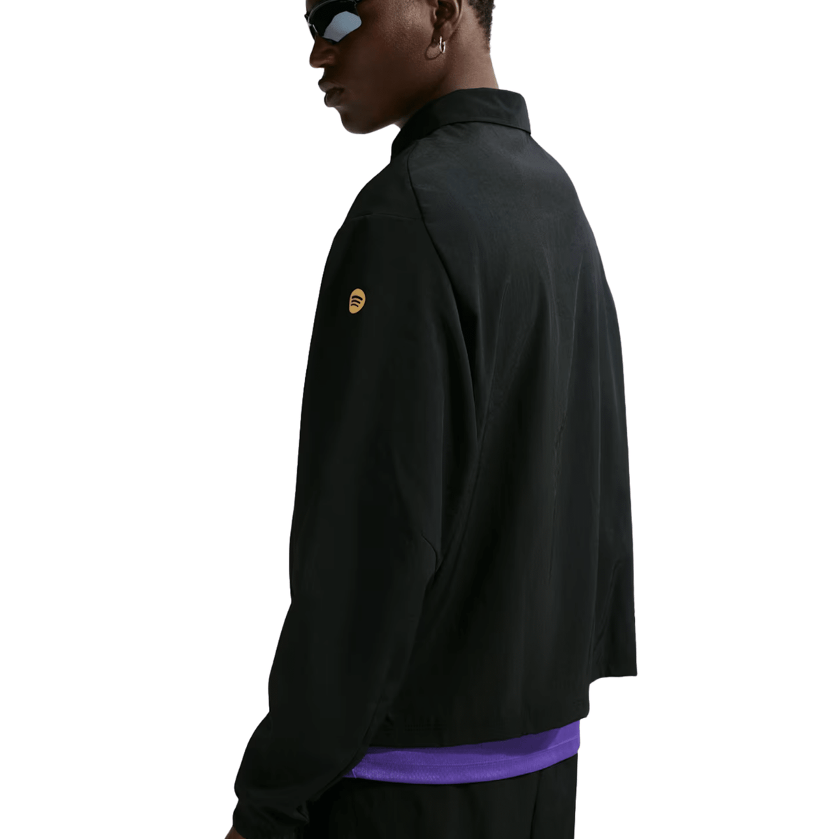 Nike Mens Barcelona Away Kobe Woven Jacket 26/27 (Black/Field Purple) | SoccerWearhouse