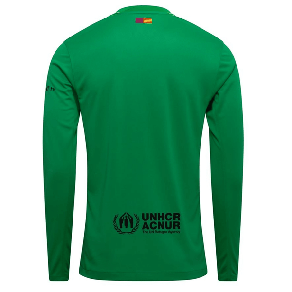 Nike Mens Barcelona Goalkeeper Jersey 25/26 (Lucky Green/Black)