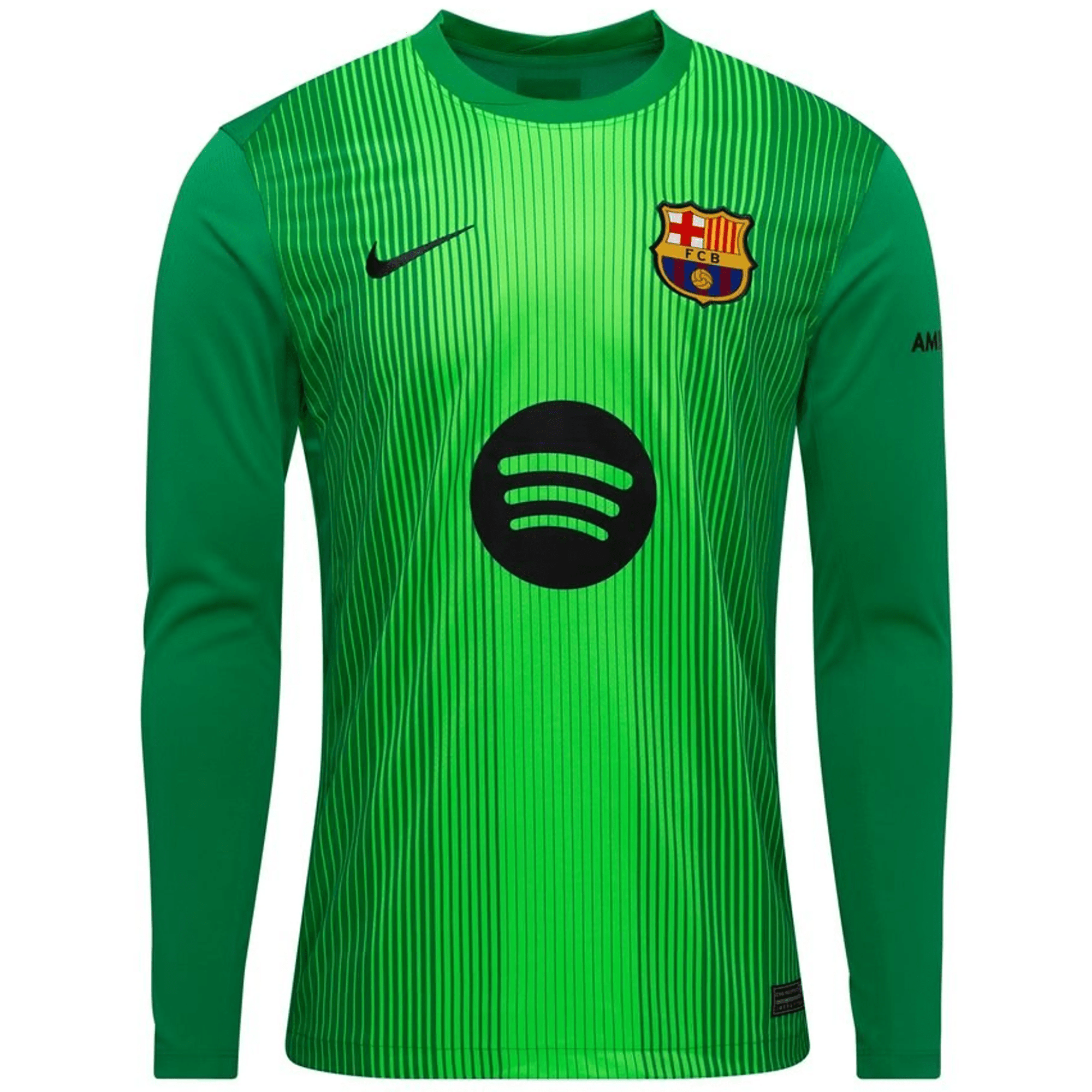 Nike Mens Barcelona Goalkeeper Jersey 25/26 (Lucky Green/Black)
