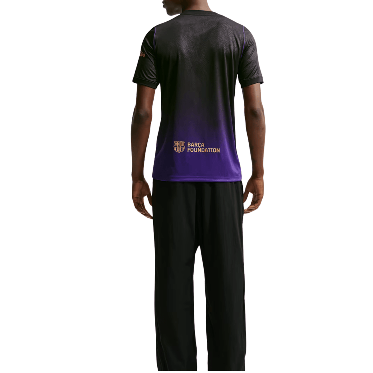 Nike Mens Barcelona Rodrigo Away Jersey w/ La Liga Patches 26/27 (Purple/Metallic Gold) | SoccerWearhouse