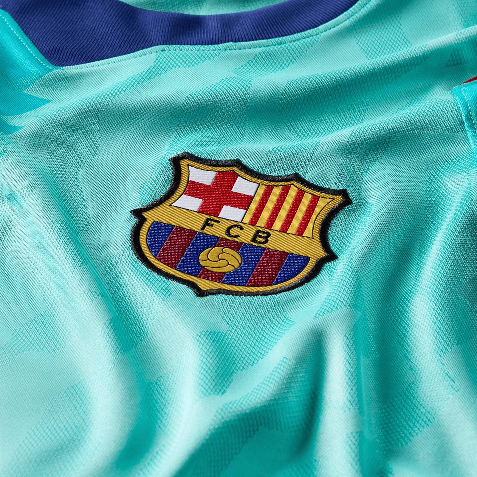 Nike Mens Barcelona Third Jersey 26/27 (Green Frost/Loyal Blue) | SoccerWearhouse