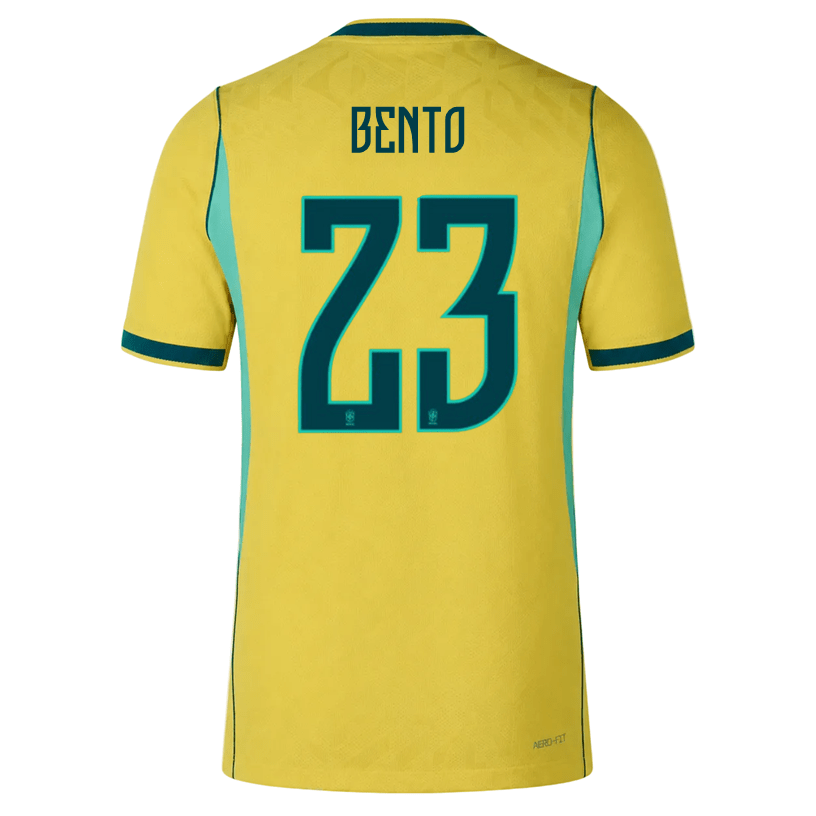 Nike Men's Bento Match Authentic Home Jersey 2026 (Yellow/Teal) | SoccerWearhouse