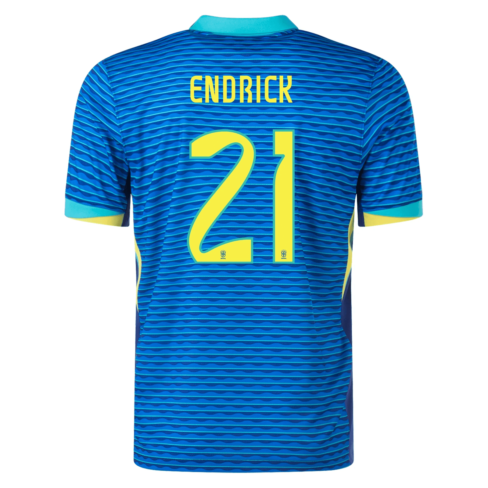 Nike Mens Brazil Endrick Away Jersey 24/25 (Soar/Dynamic Yellow) | SoccerWearhouse