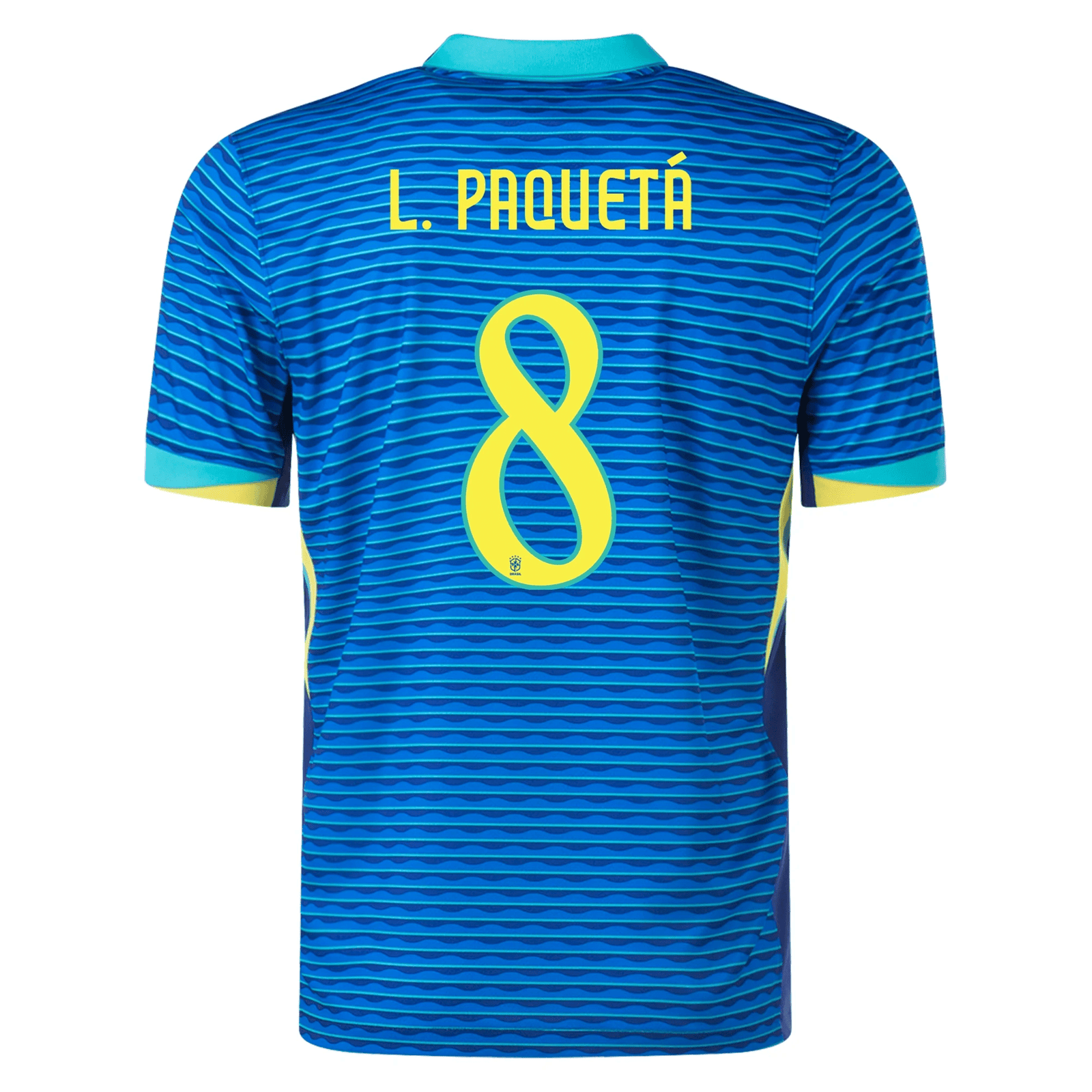 Nike Mens Brazil Lucas Paquetá Away Jersey 24/25 (Soar/Dynamic Yellow) | SoccerWearhouse