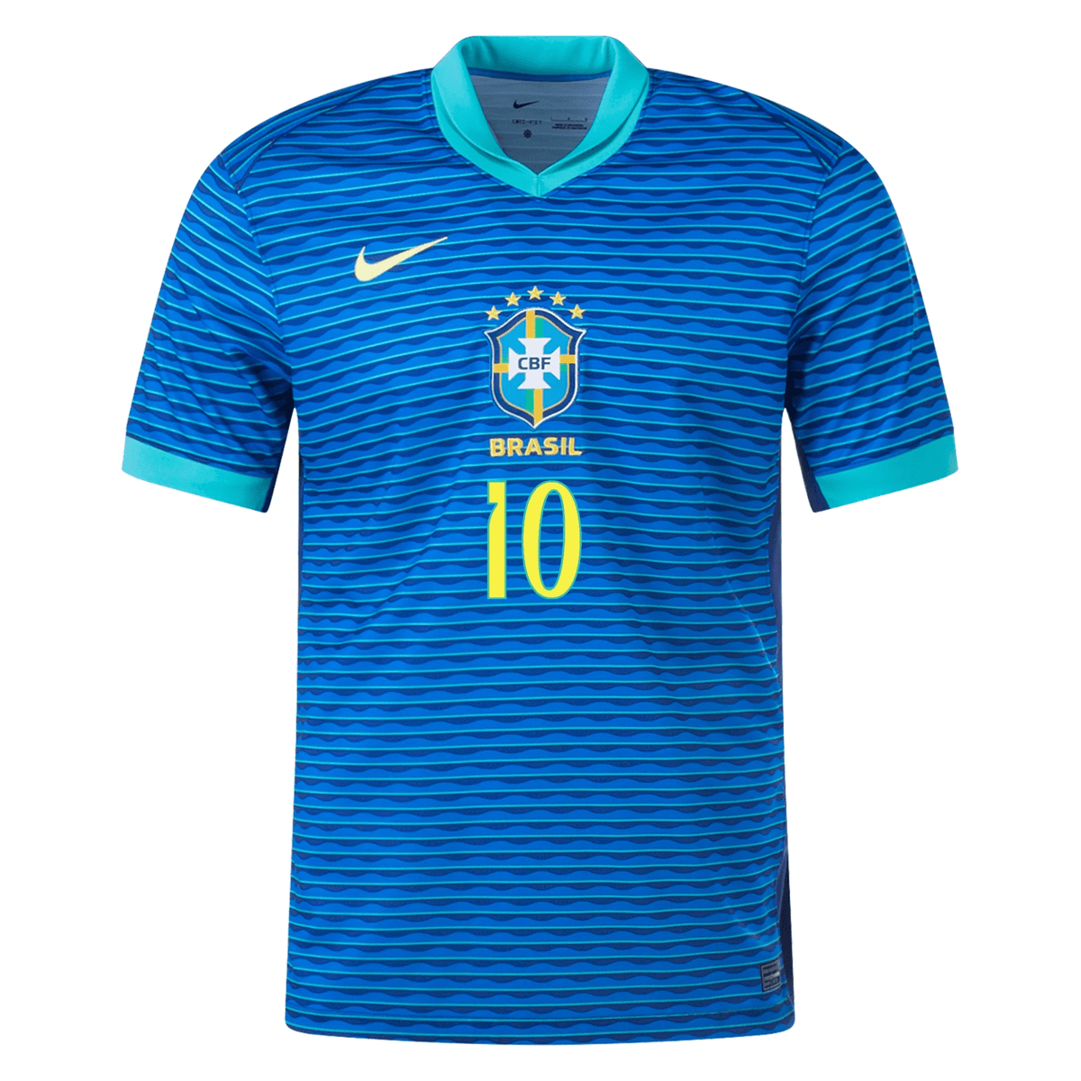 Nike Mens Brazil Neymar Jr. Away Jersey 24/25 (Soar/Dynamic Yellow) | SoccerWearhouse
