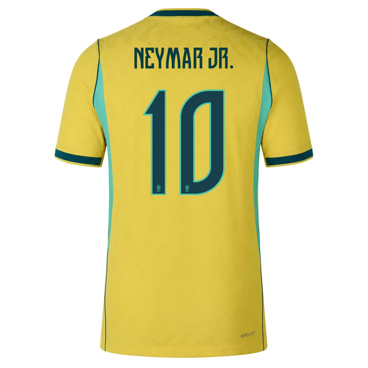 Nike Men's Brazil Neymar Jr. Match Authentic Home Jersey 2026 (Yellow/Teal) | SoccerWearhouse