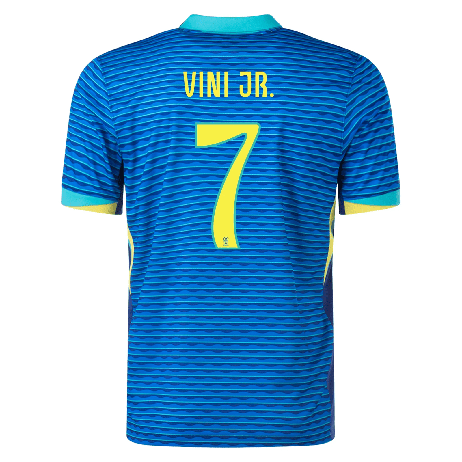 Nike Mens Brazil Vini Jr. Away Jersey 24/25 (Soar/Dynamic Yellow) | SoccerWearhouse