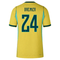 Nike Men's Brazil Bremer Match Authentic Home Jersey 2026 (Yellow/Teal)