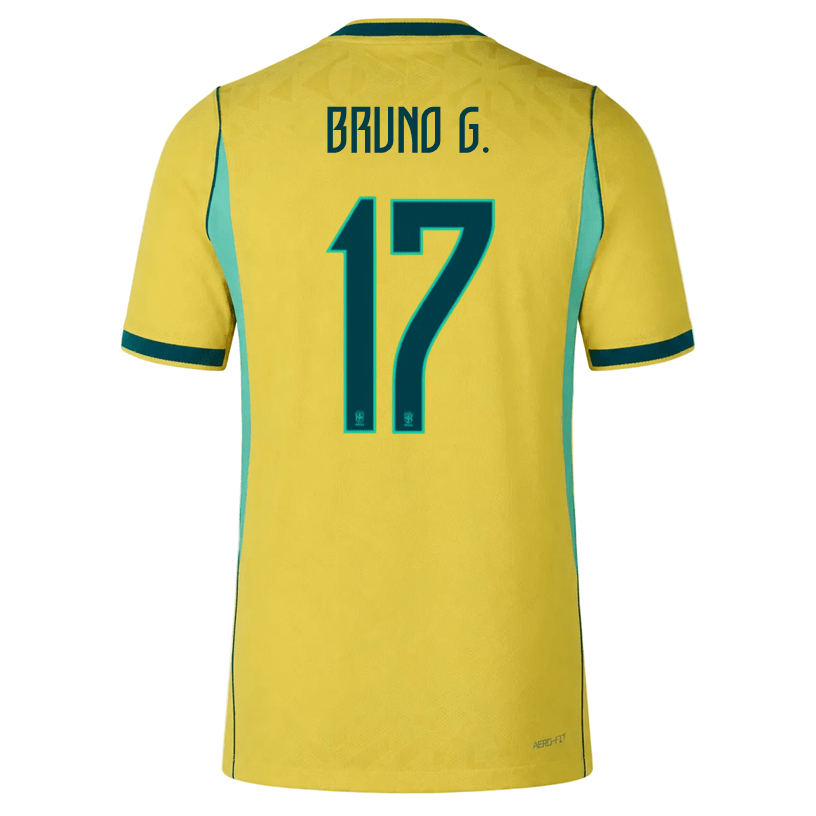 Nike Men's Bruno G. Match Authentic Home Jersey 2026 (Yellow/Teal) | SoccerWearhouse