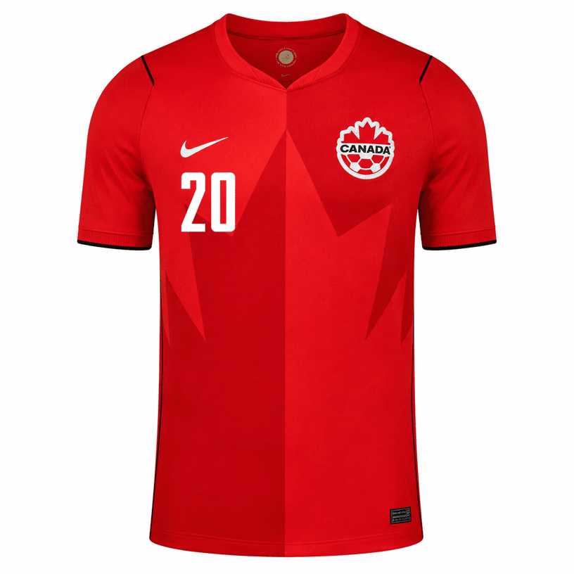 Nike Men's Canada Ahmed Home Stadium Jersey 2026 (Red) | SoccerWearhouse