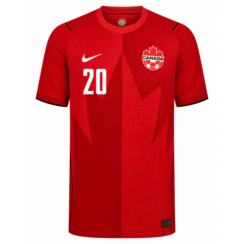 Nike Men's Canada Ahmed Match Authentic Home Jersey 2026 (Red) | SoccerWearhouse