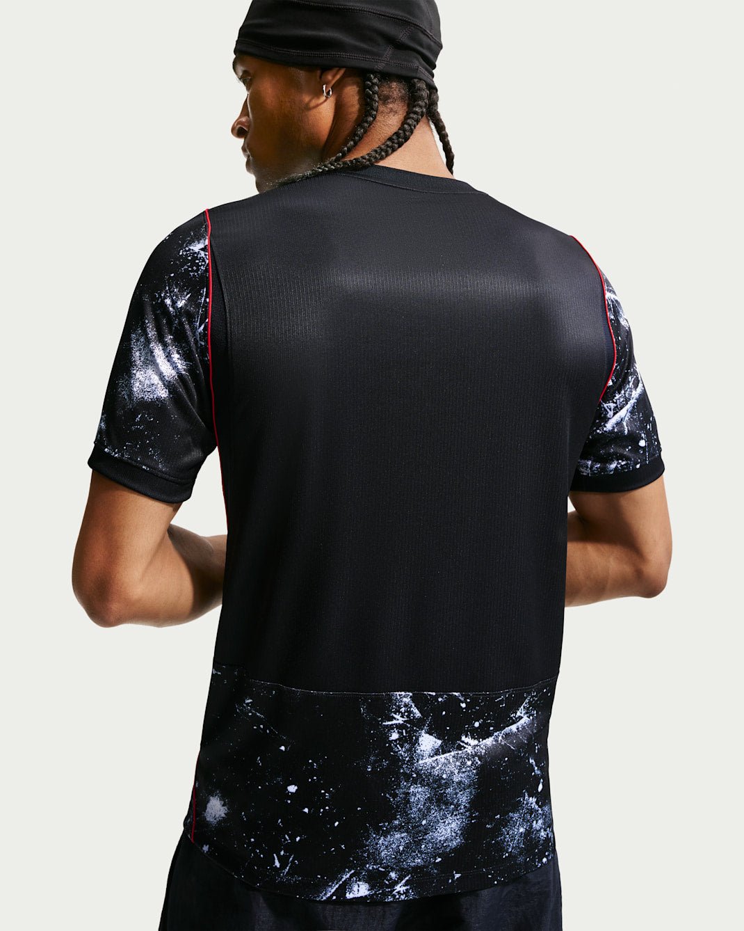 Nike Mens Canada Alfonso Davies Away Stadium Jersey 2026 (Black/Red) | SoccerWearhouse