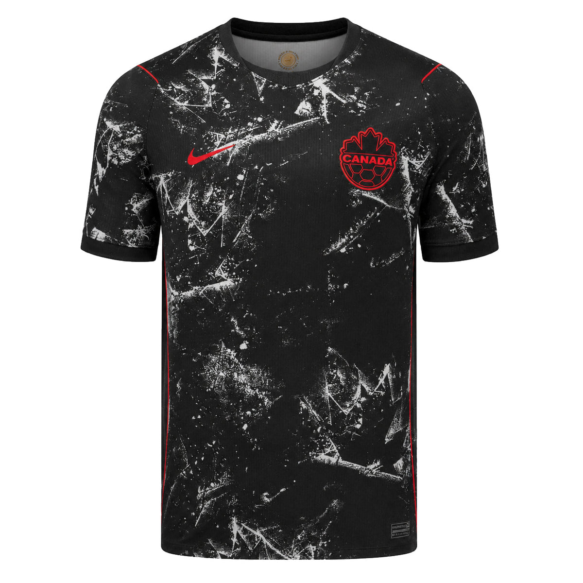 Nike Mens Canada Away Stadium Jersey 2026 (Black/Red) | SoccerWearhouse