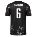 Nike Mens Canada Choiniere Away Stadium Jersey 2026 (Black/Red)