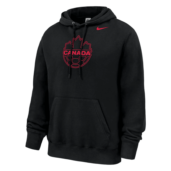 Nike Men's Canada Club Fleece Soccer Hoodie (Black)