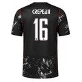 Nike Mens Canada Crepeau Away Stadium Jersey 2026 (Black/Red)