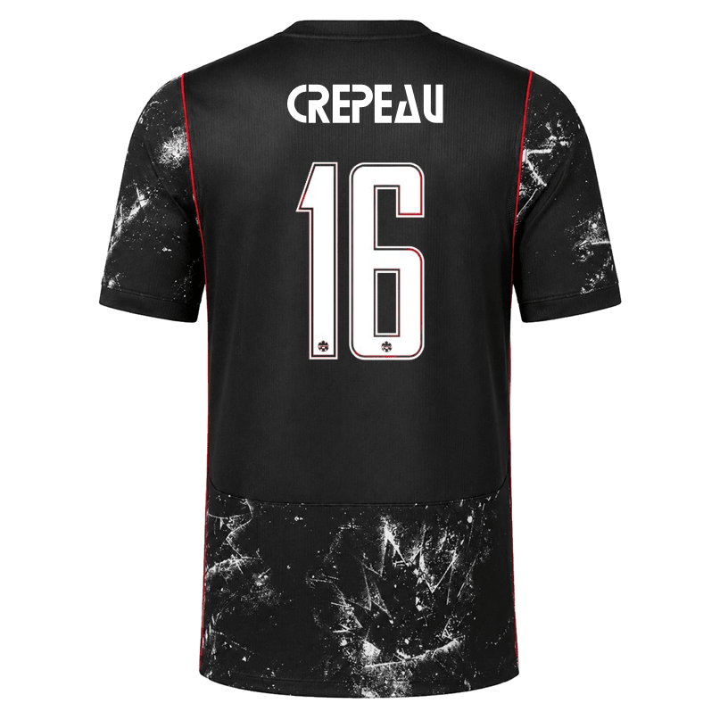 Nike Mens Canada Crepeau Away Stadium Jersey 2026 (Black/Red) | SoccerWearhouse