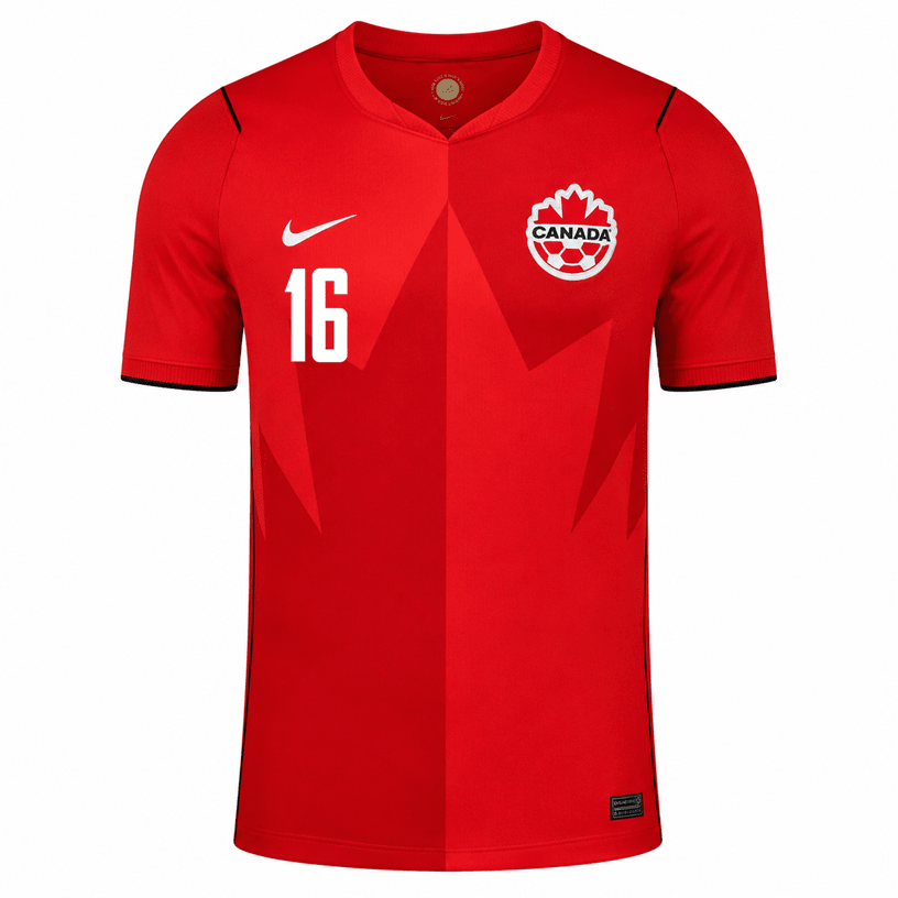 Nike Men's Canada Crepeau Home Stadium Jersey 2026 (Red) | SoccerWearhouse