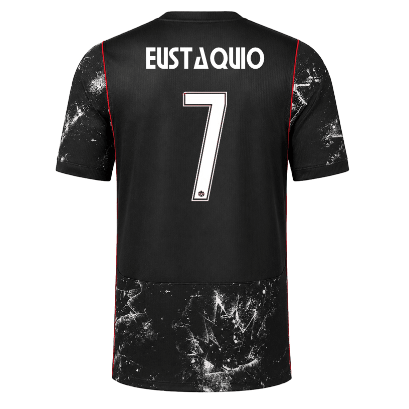 Nike Mens Canada Eustaquio Away Stadium Jersey 2026 (Black/Red) | SoccerWearhouse