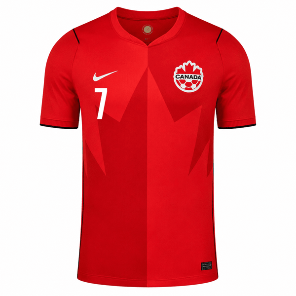 Nike Kaitsu FC シャツ 19番 レッド Nike Men's Canada Eustaquio Home Stadium Jersey 2026 (Red)