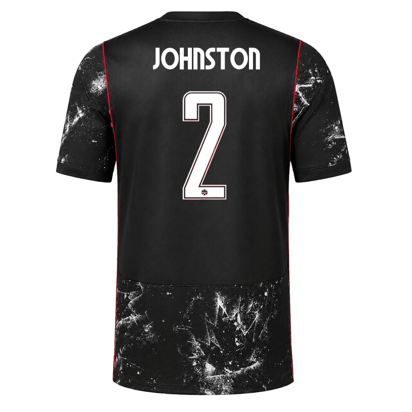 Nike Mens Canada Johnston Away Stadium Jersey 2026 (Black/Red) | SoccerWearhouse