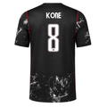 Nike Mens Canada Kone Away Stadium Jersey 2026 (Black/Red)