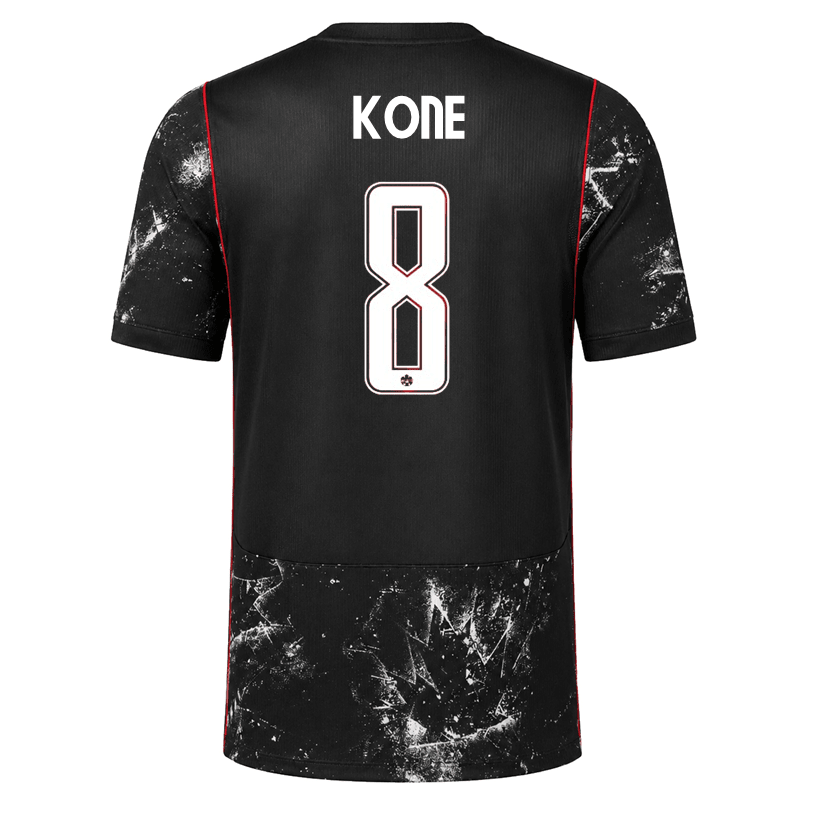 Nike Mens Canada Kone Away Stadium Jersey 2026 (Black/Red) | SoccerWearhouse