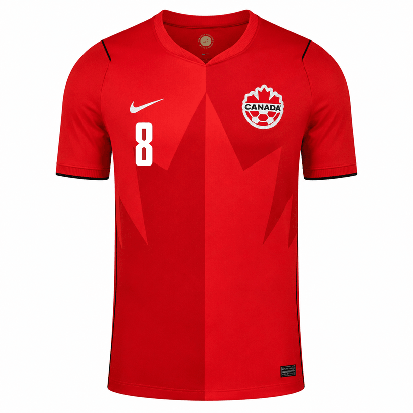 Nike Men's Canada Kone Home Stadium Jersey 2026 (Red) | SoccerWearhouse