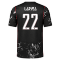 Nike Mens Canada Laryea Away Stadium Jersey 2026 (Black/Red)