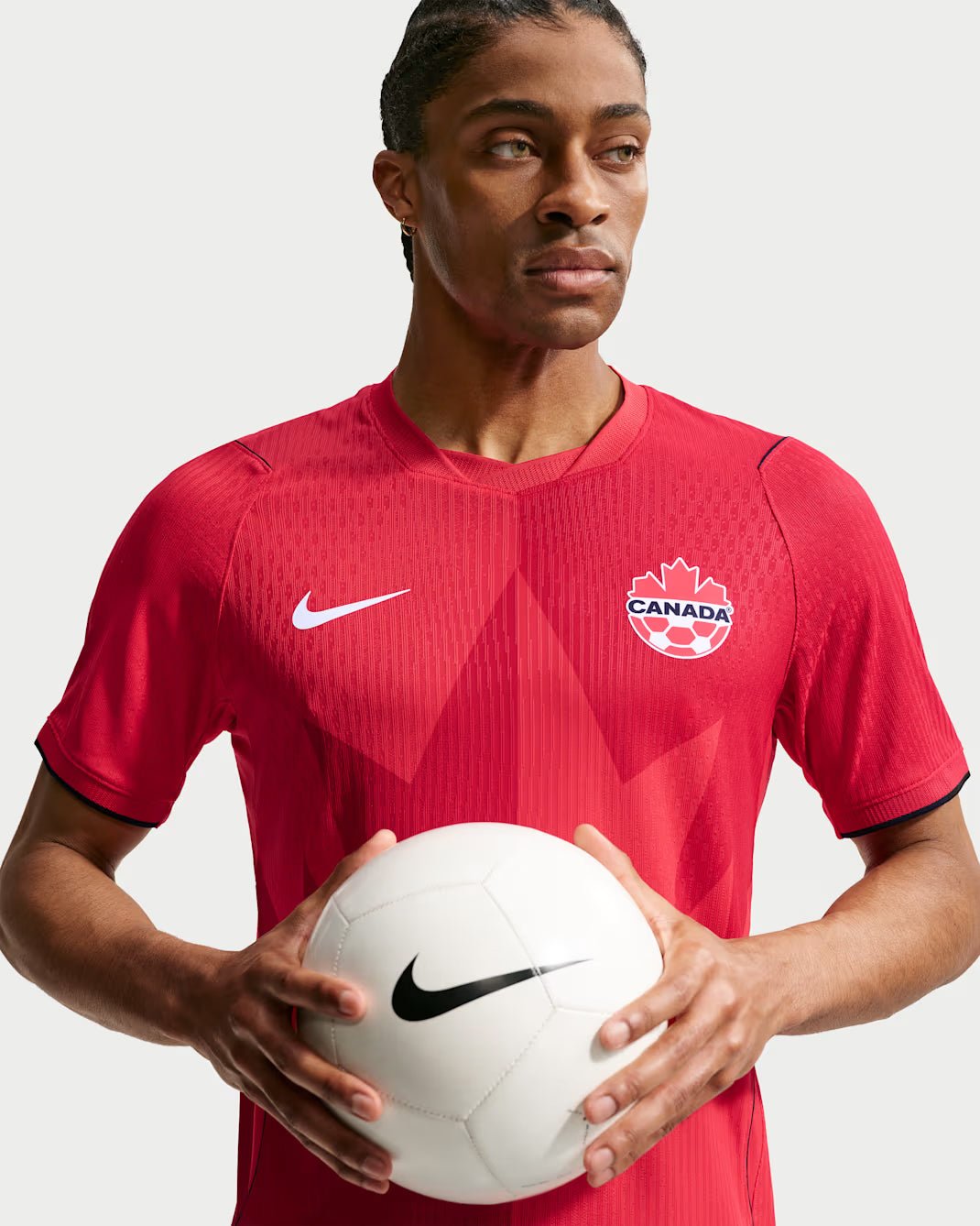 Nike Men's Canada Alfonso Davies Match Authentic Home Jersey 2026 (Red