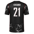 Nike Mens Canada Osorio Away Stadium Jersey 2026 (Black/Red)