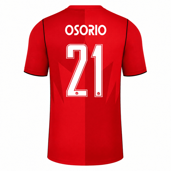 Nike Men's Canada Osorio Home Stadium Jersey 2026 (Red)